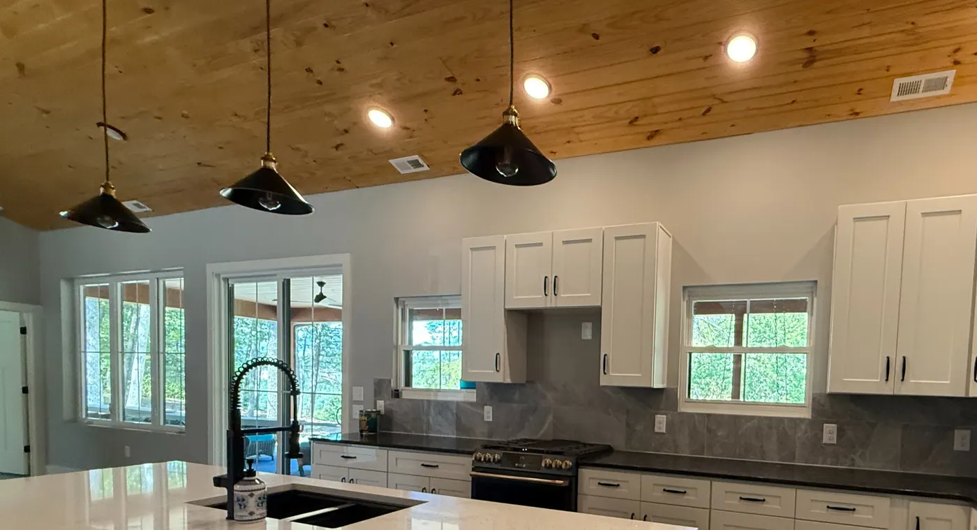 Finished kitchen after post-construction cleaning